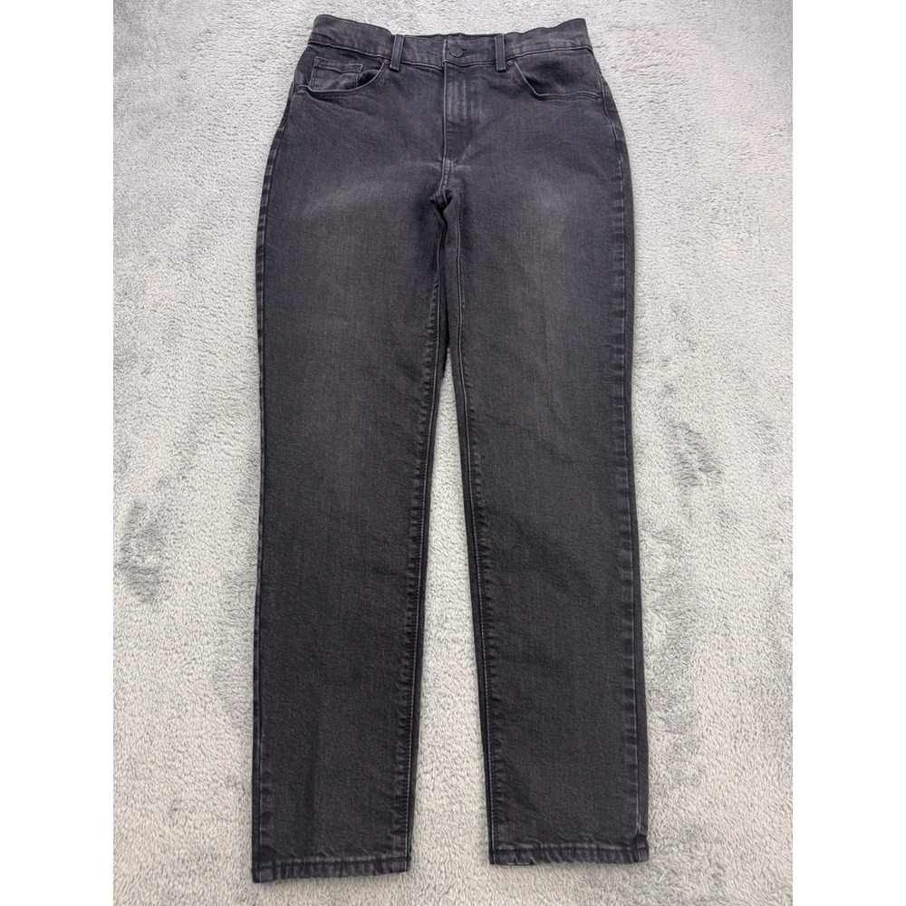 Mott & Bow Jeans Women 29Wx28L Black Mom Stretch Dark Wash Denim
